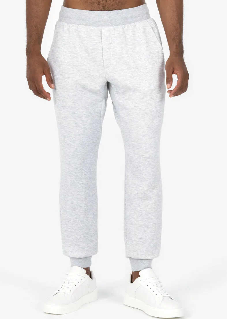 Mens Premium Sweat Jogger Med Grey Melange