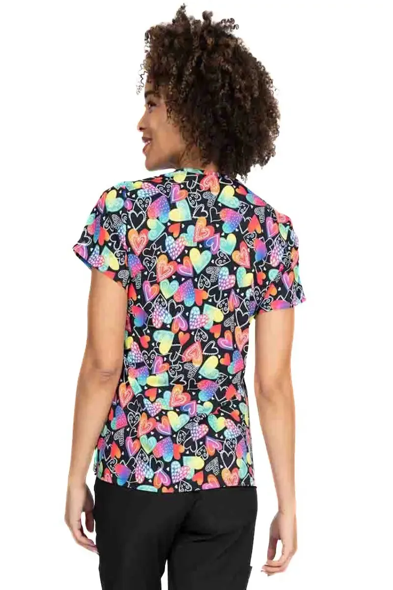 Meraki Sport Women's Print Scrub Top | Wild at Heart