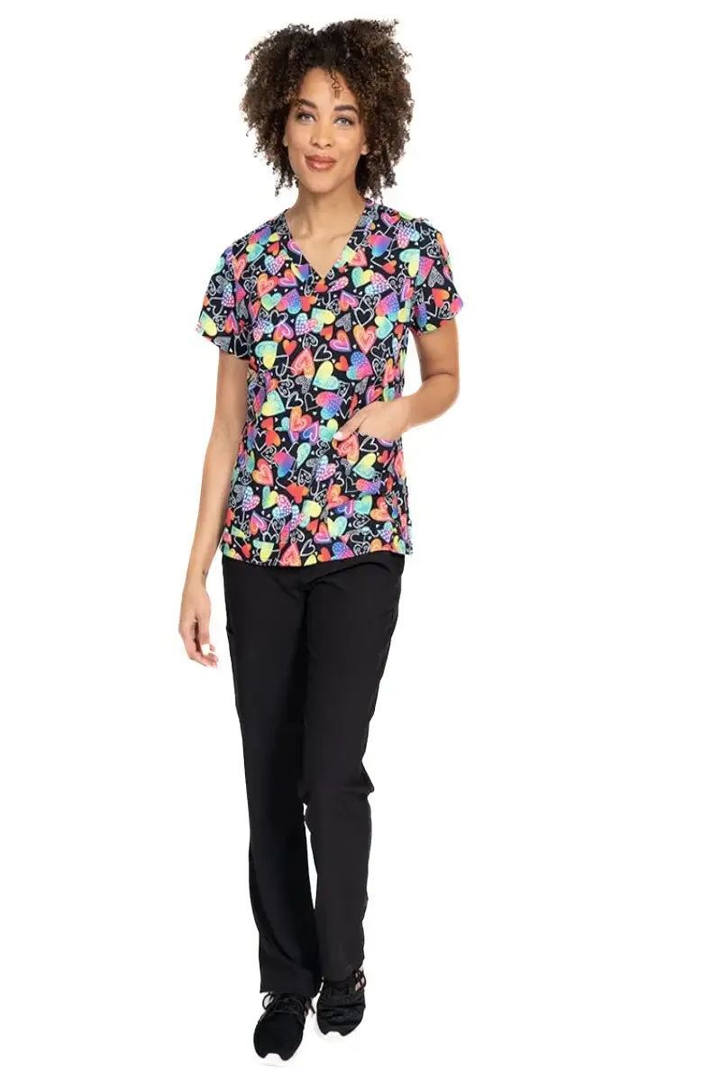 Meraki Sport Women's Print Scrub Top | Wild at Heart