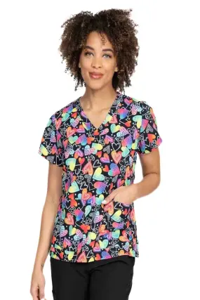 Meraki Sport Women's Print Scrub Top | Wild at Heart