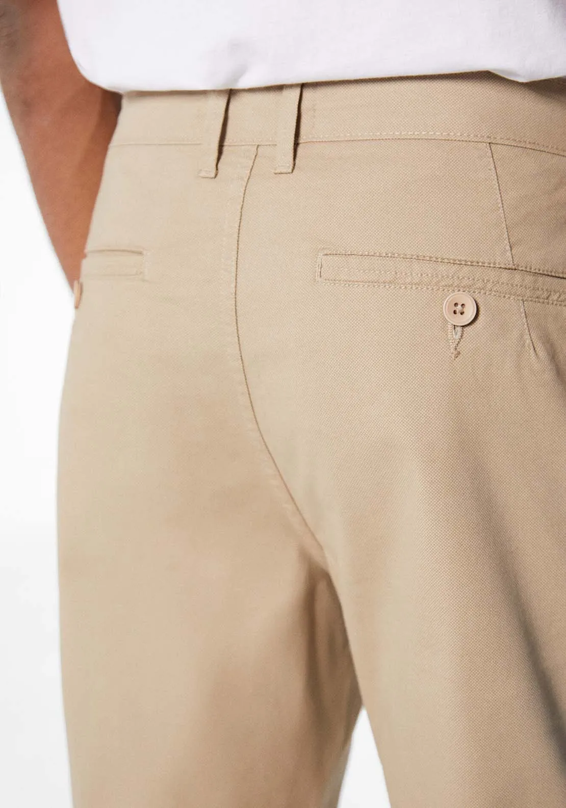 Micro-print chinos - Beige