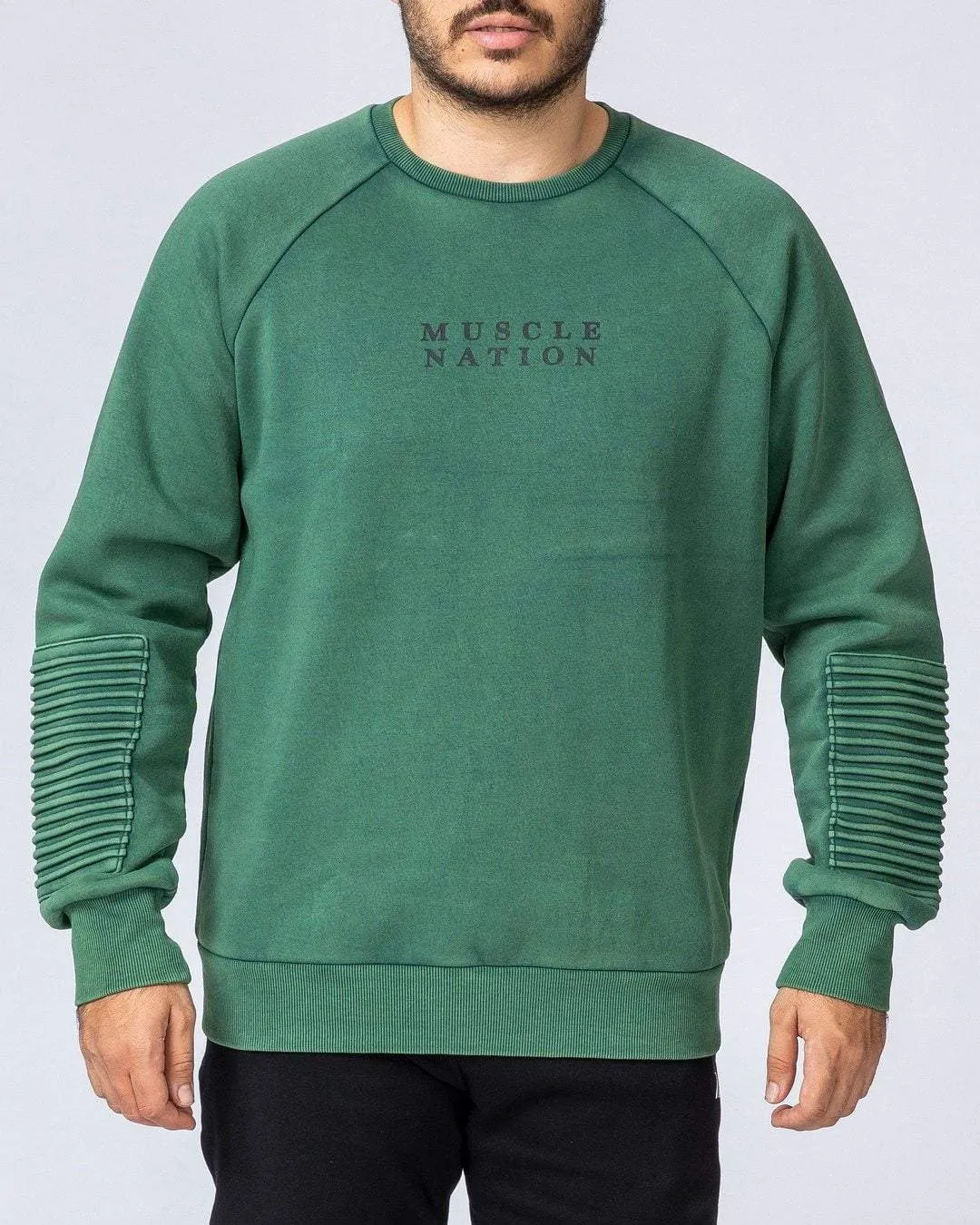 Moto Vintage Pullover - Washed Fir Green