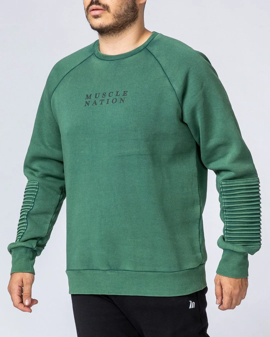 Moto Vintage Pullover - Washed Fir Green