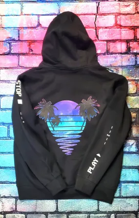 Neon Moonrise Pullover Hoodie