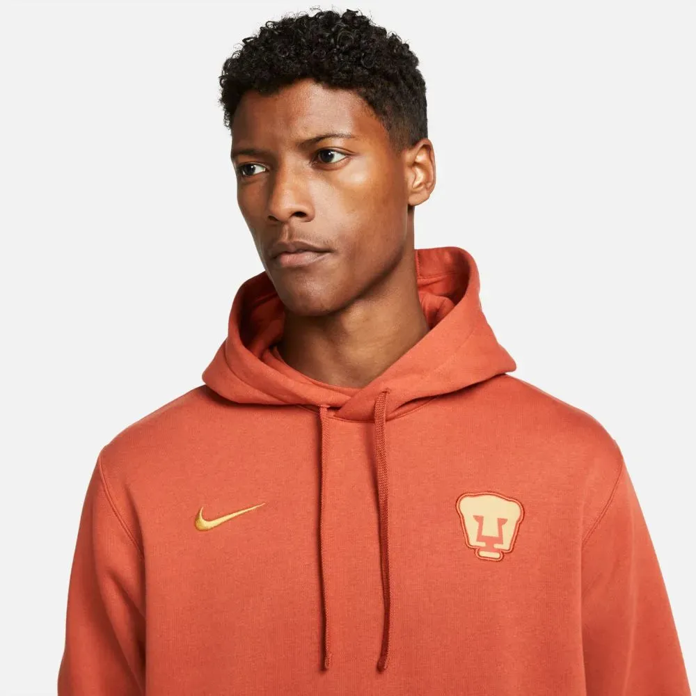 Nike 2021-22 Pumas NSW Pullover Club Hoodie - Firewood Orange