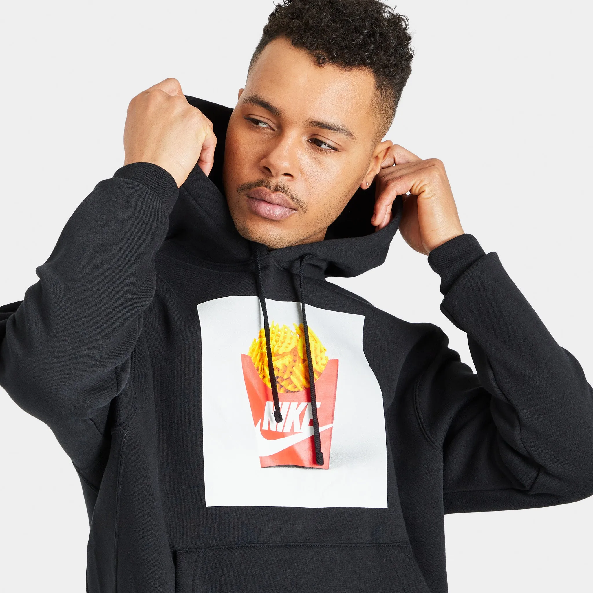 Nike Sportswear Brushed-Back Pullover Hoodie / Black