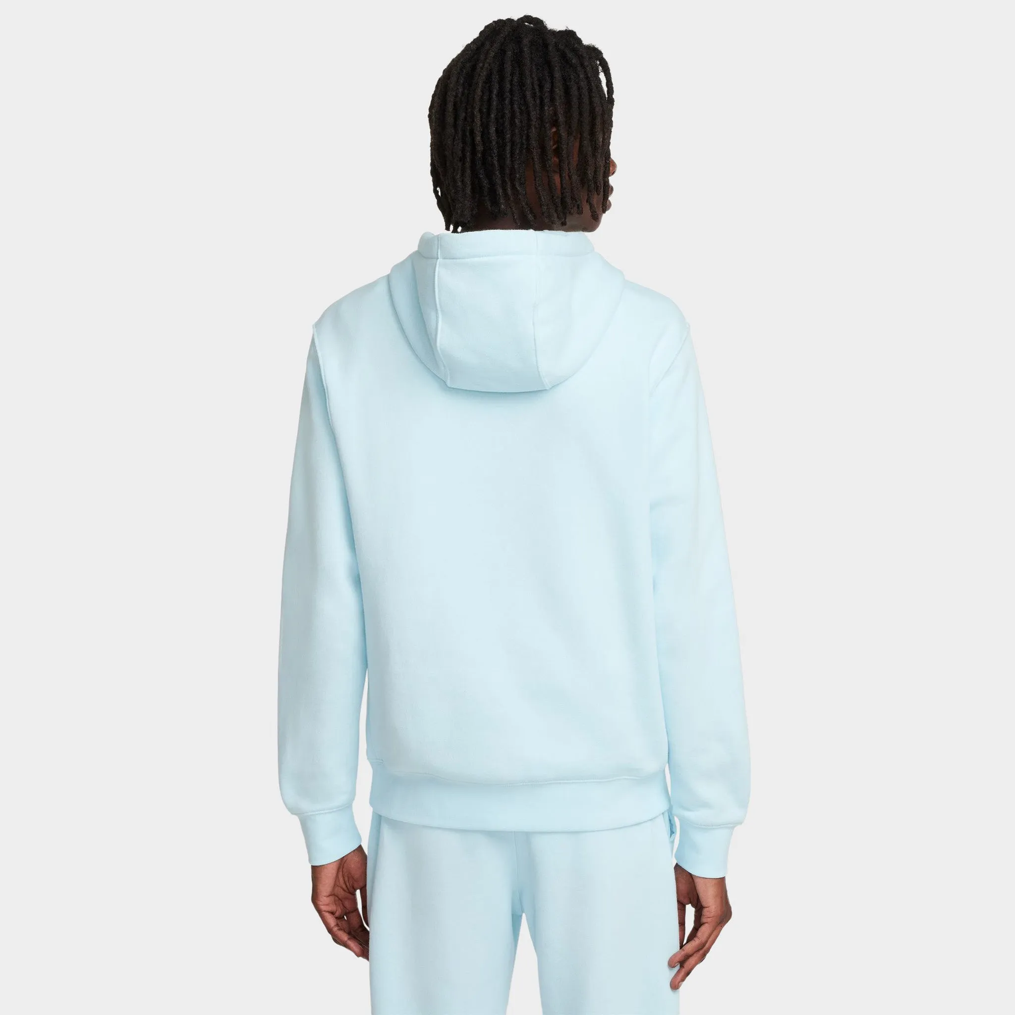 Nike Sportswear Club Fleece Pullover Hoodie Glacier Blue / Glacier Blue - White