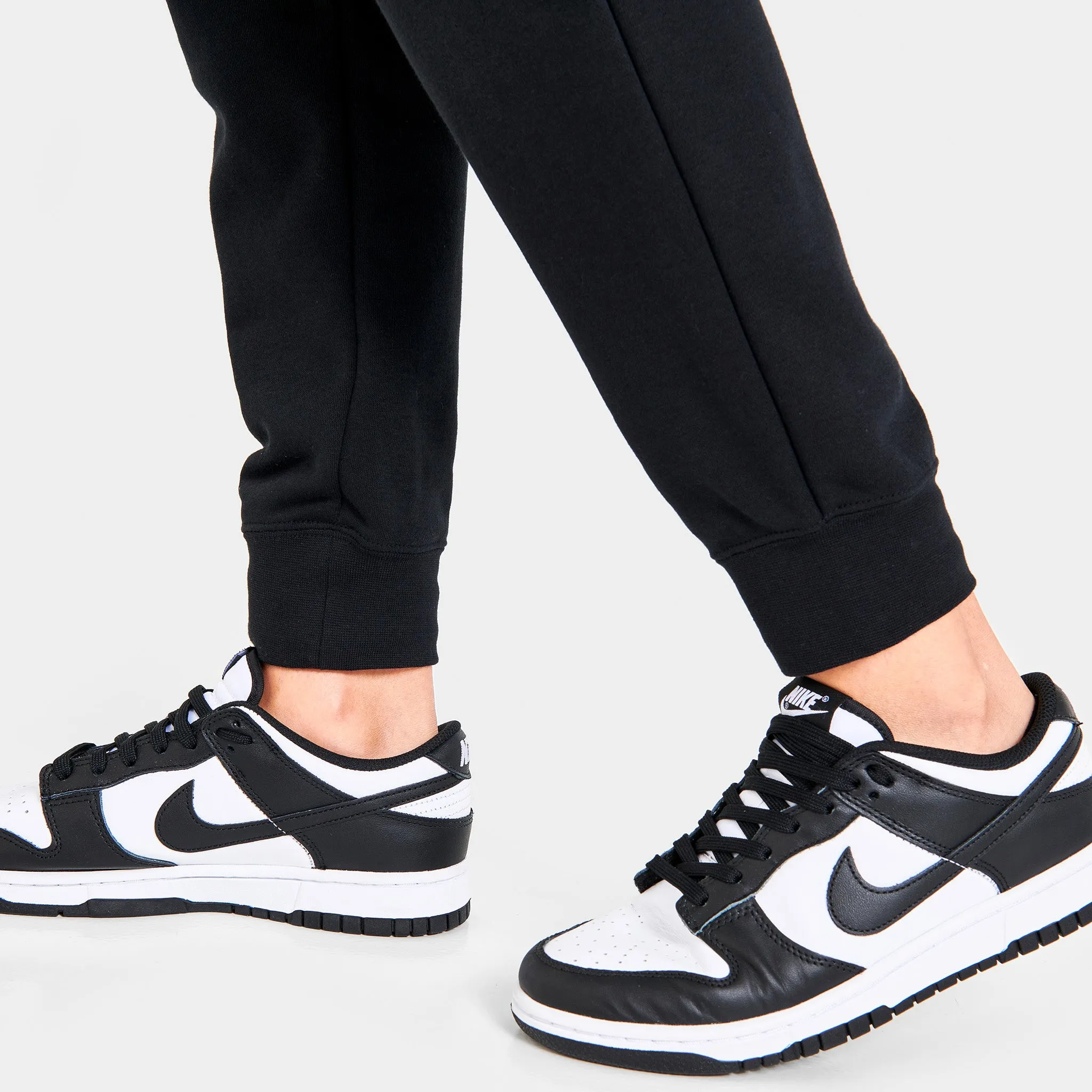 Nike Sportswear Club Fleece Women's Mid-Rise Joggers Black / White