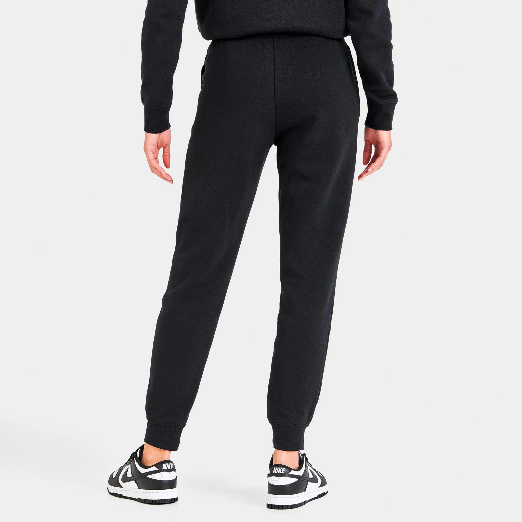 Nike Sportswear Club Fleece Women's Mid-Rise Joggers Black / White