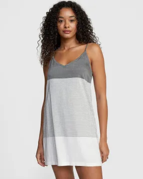 Odyssey Striped Tank Dress - Black