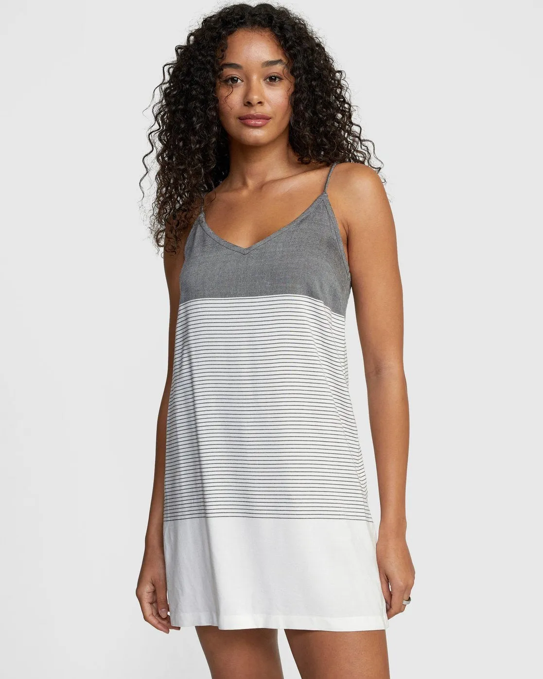 Odyssey Striped Tank Dress - Black