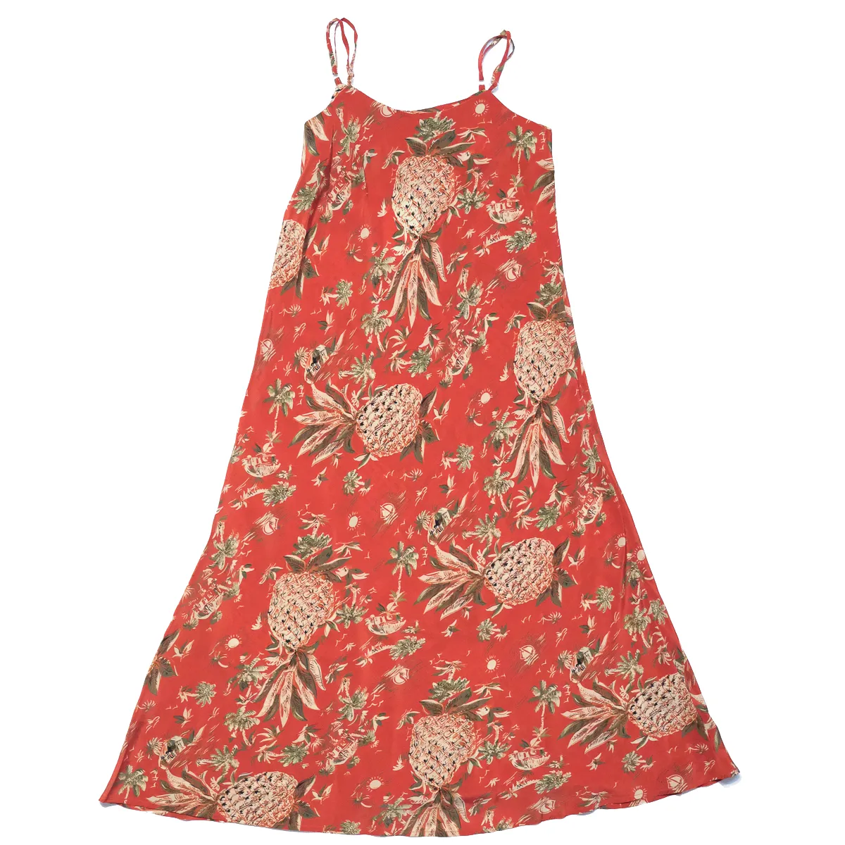 Pineapple Hut (Slip Dress) - Red