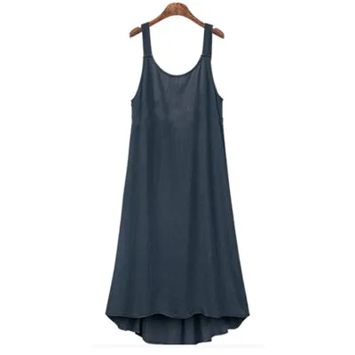 Plus Size Linen Slip Dress