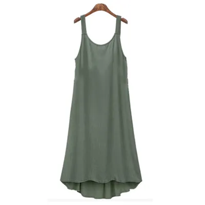 Plus Size Linen Slip Dress