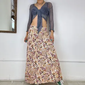 printed maxi skirt