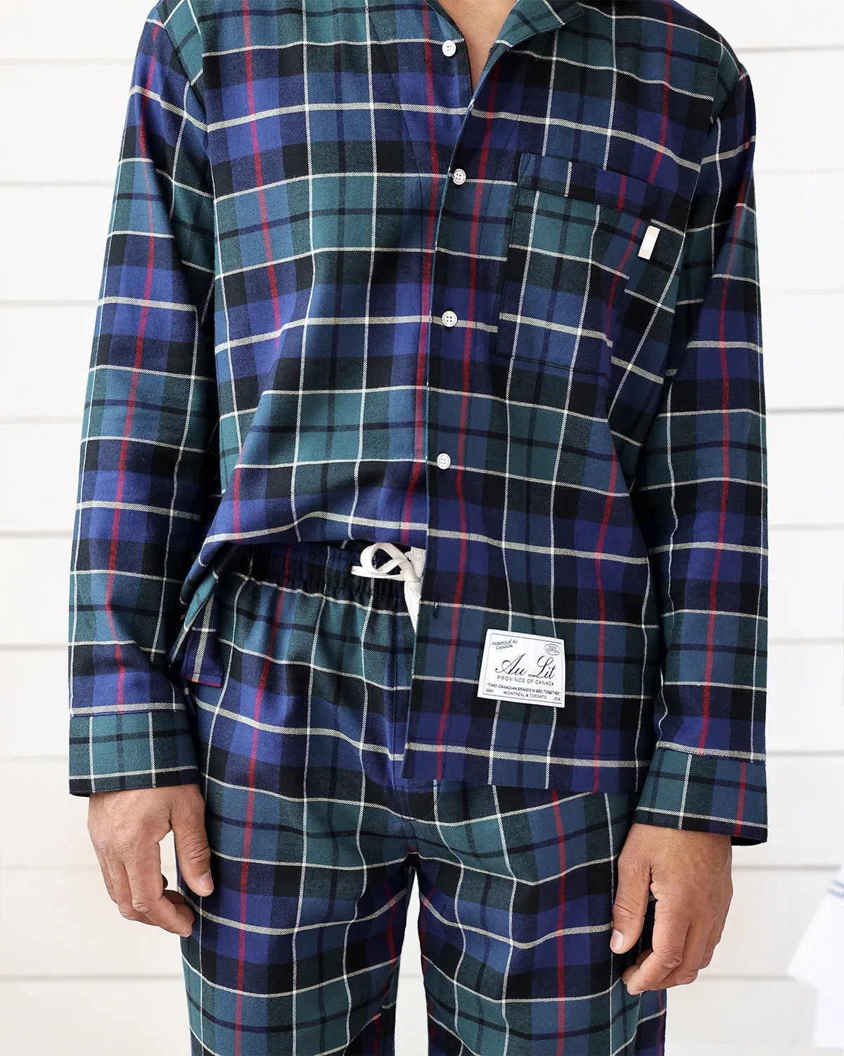 Province of Canada Unisex Flannel Shirt Navy