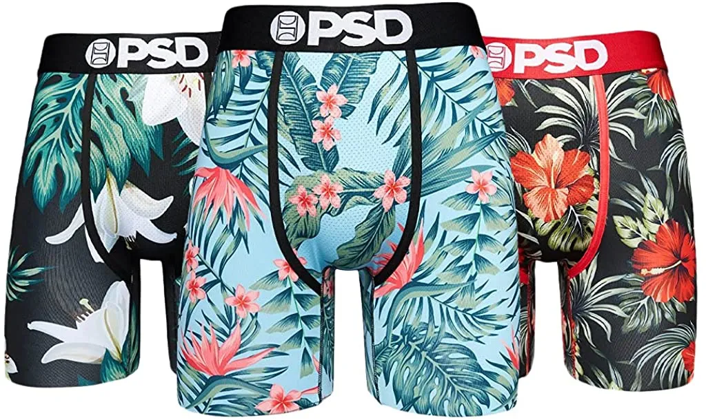 PSD Men's 3-Pack The Tropics Boxer Briefs