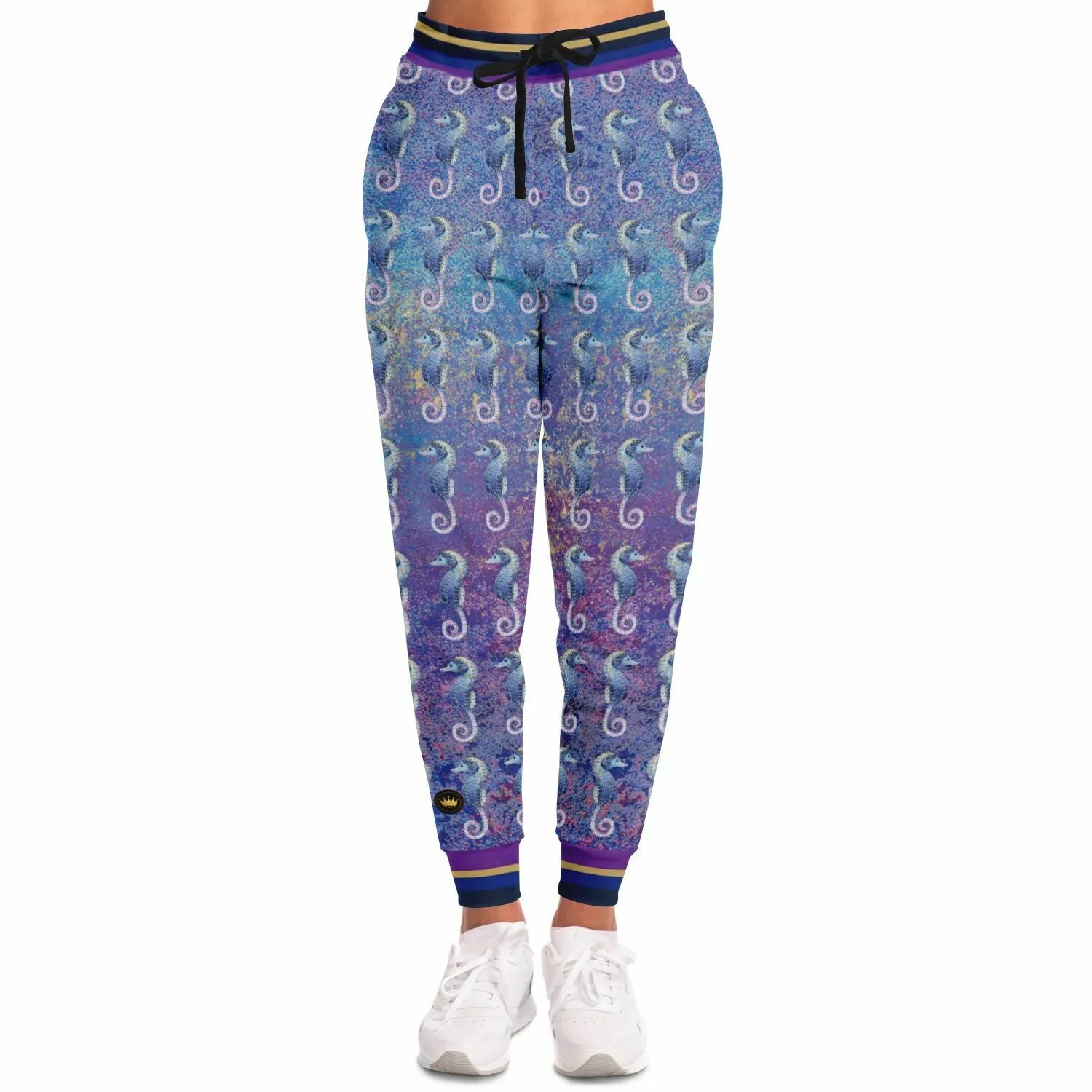 Purple Fusion Seahorse Jubilee Eco-Poly Unisex Joggers