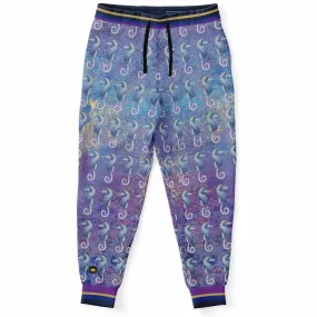 Purple Fusion Seahorse Jubilee Eco-Poly Unisex Joggers