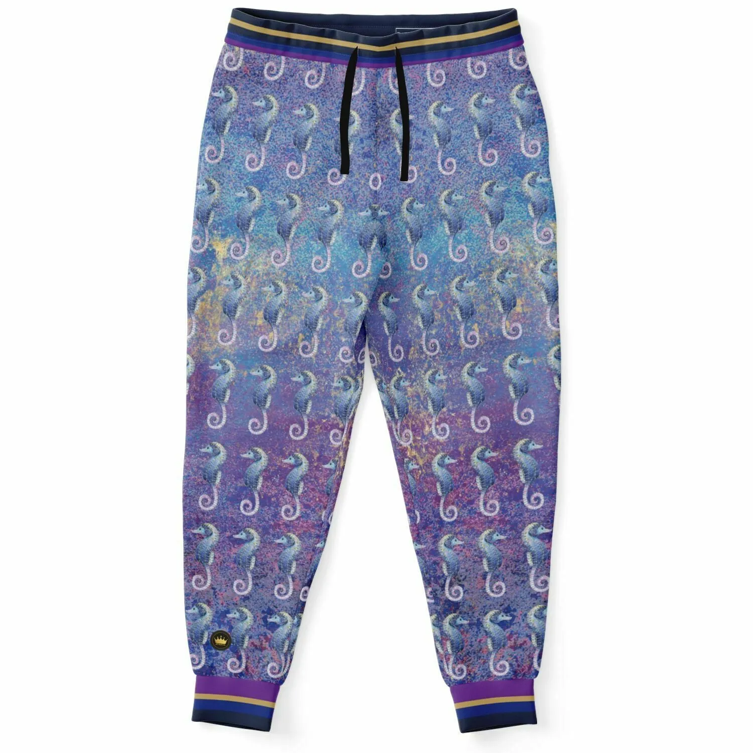 Purple Fusion Seahorse Jubilee Eco-Poly Unisex Joggers