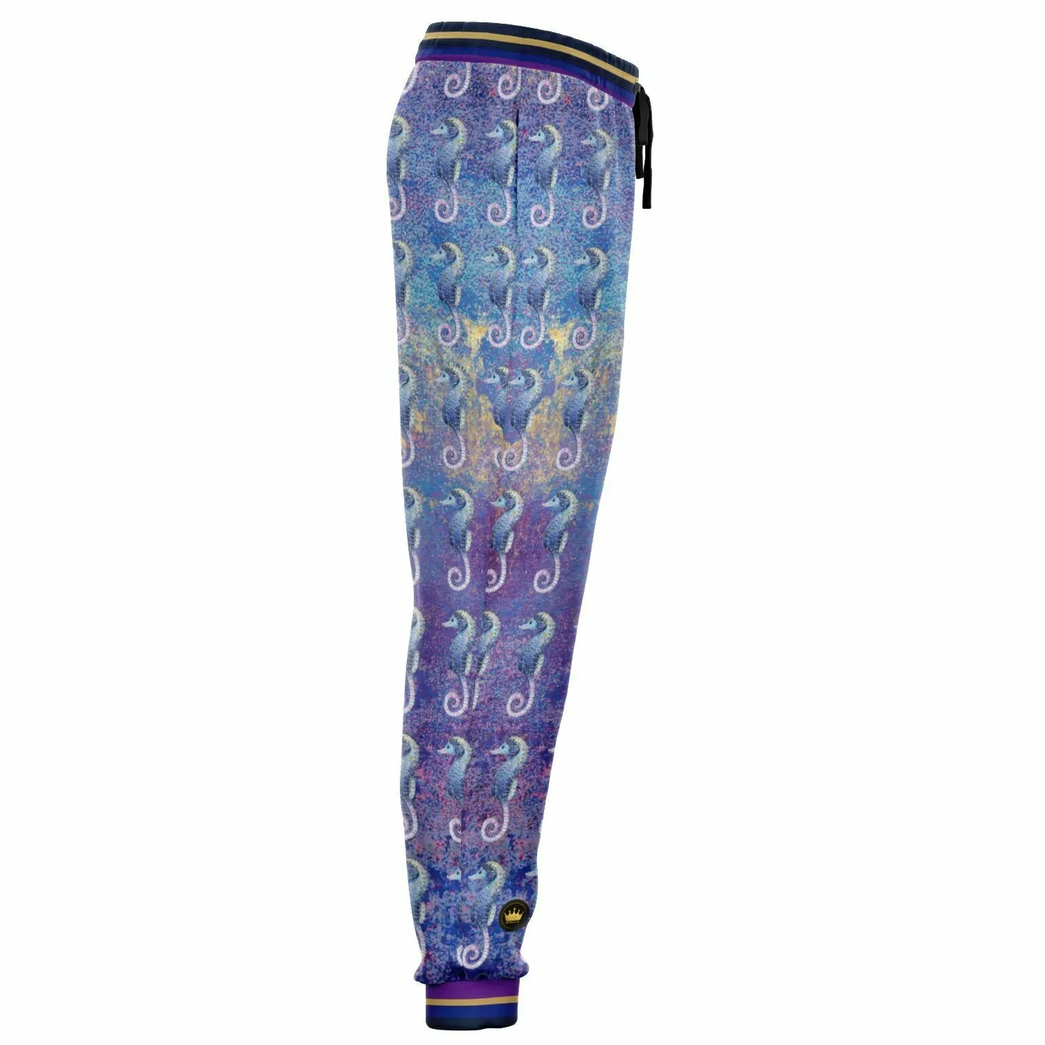 Purple Fusion Seahorse Jubilee Eco-Poly Unisex Joggers