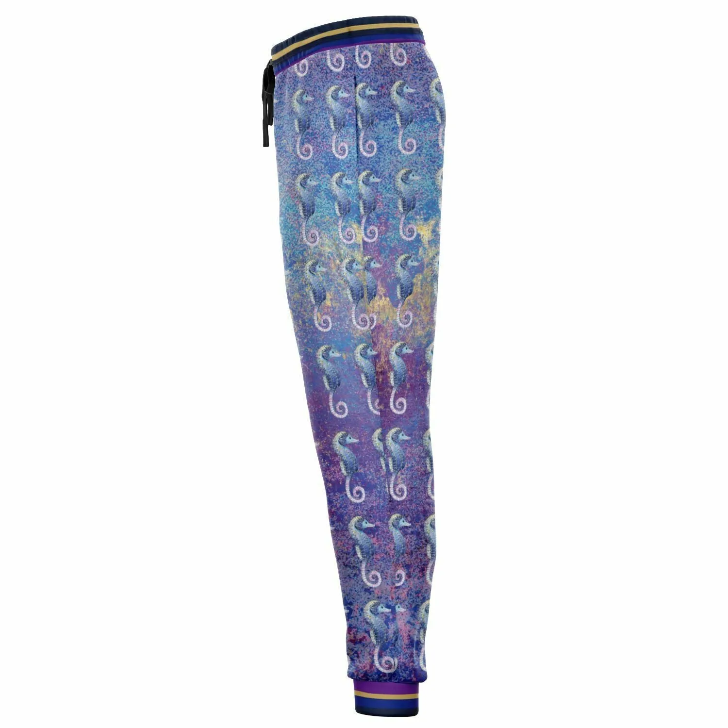 Purple Fusion Seahorse Jubilee Eco-Poly Unisex Joggers