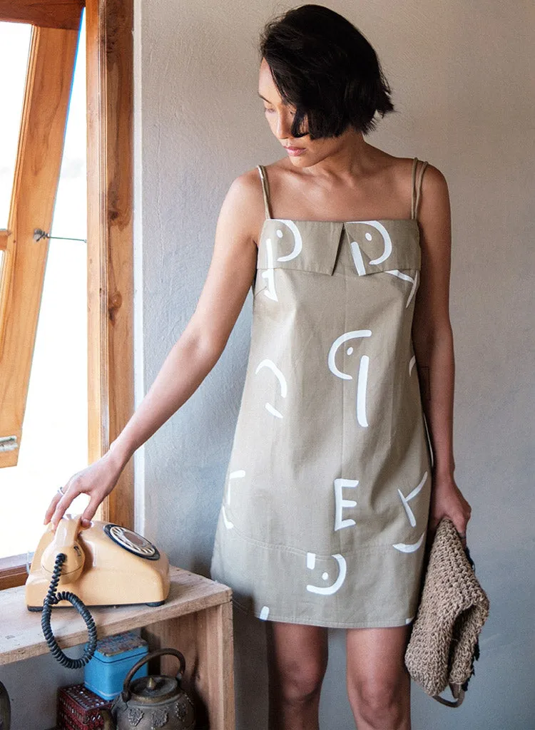 Rachel Line Slip Dress