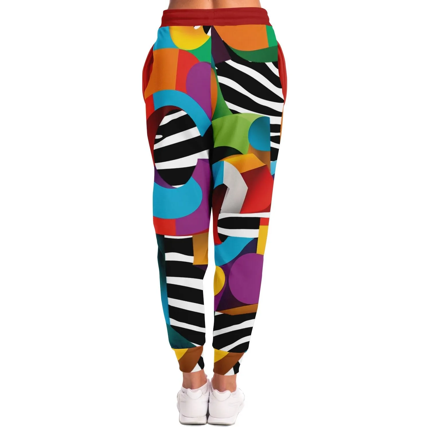 Rainbow 'C' Zebra Eco-Poly Camo Unisex Joggers