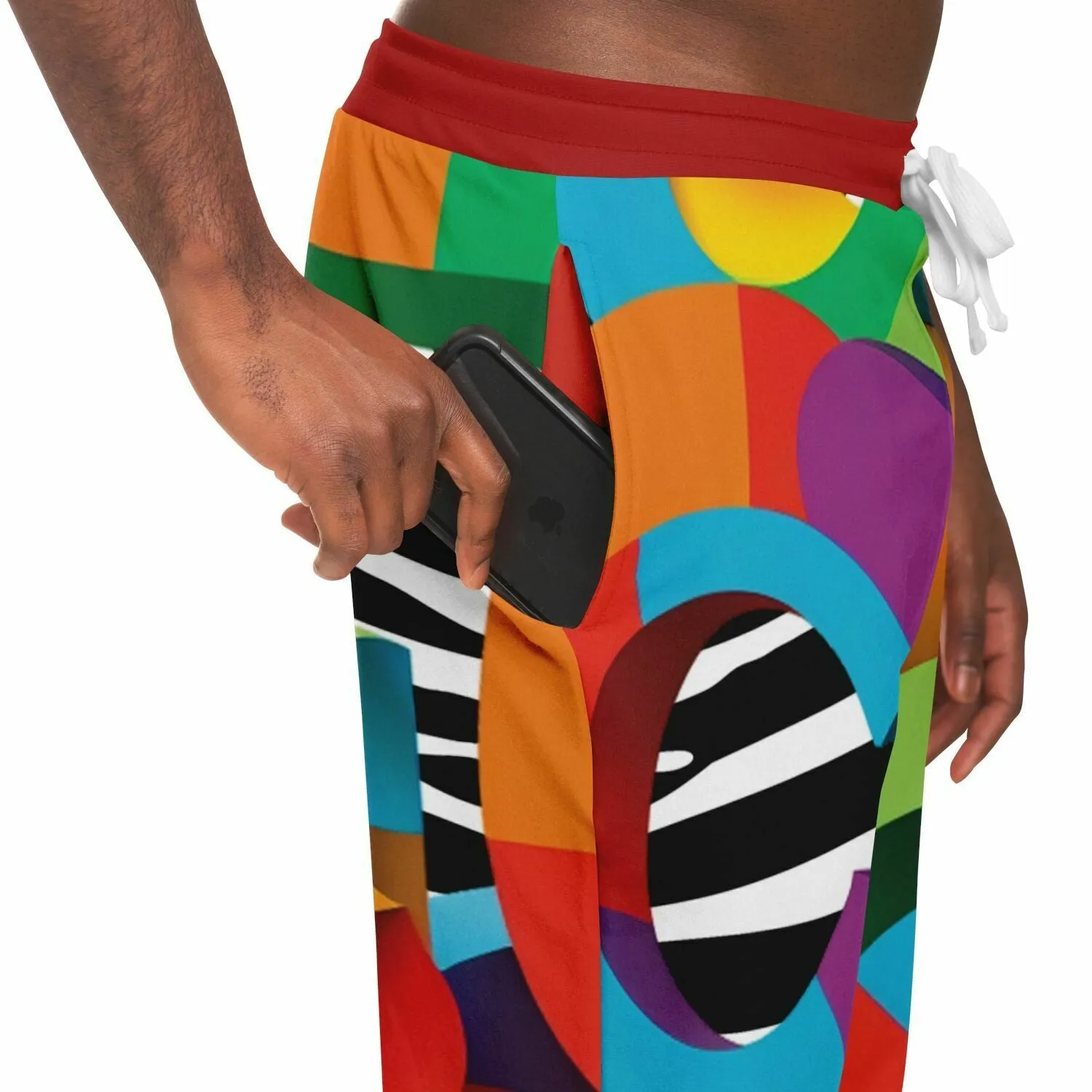 Rainbow 'C' Zebra Eco-Poly Camo Unisex Joggers