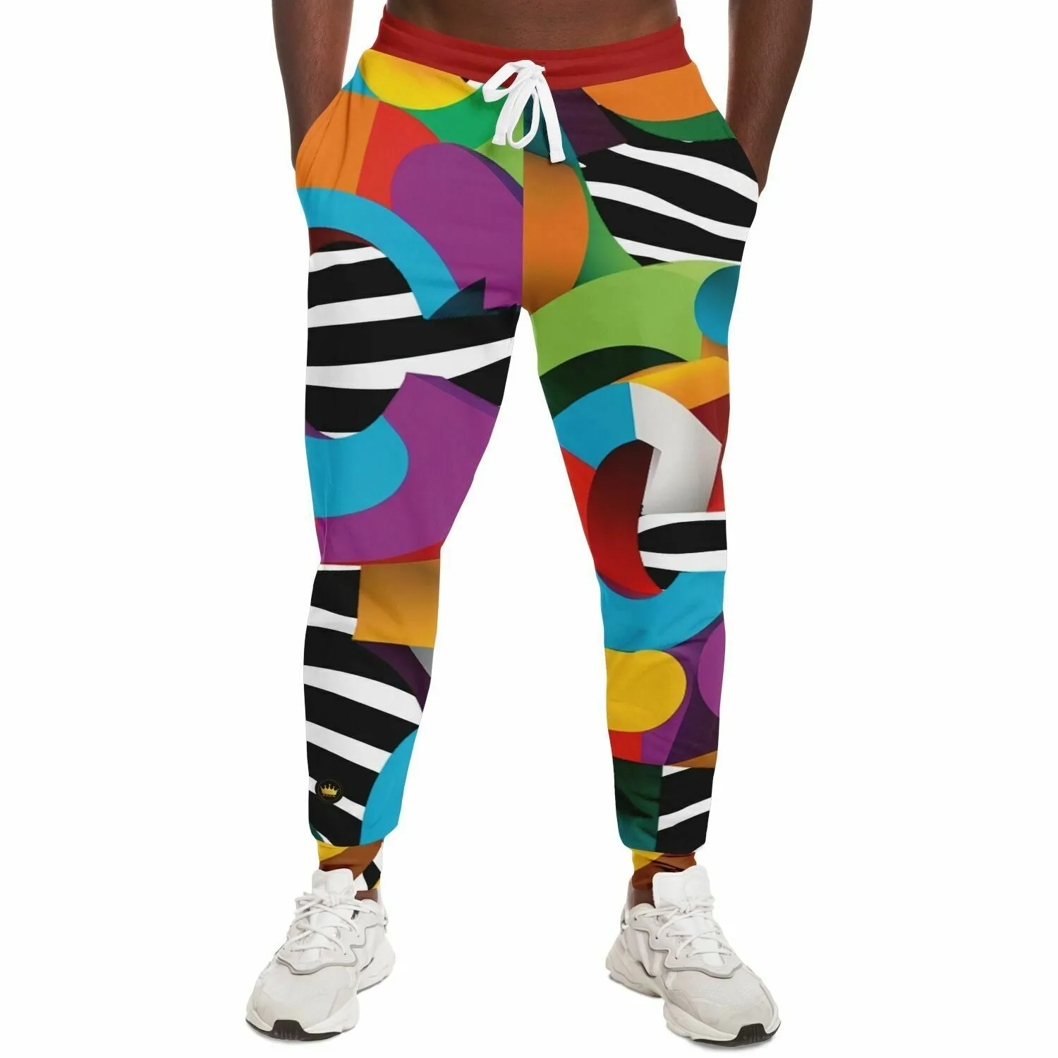 Rainbow 'C' Zebra Eco-Poly Camo Unisex Joggers