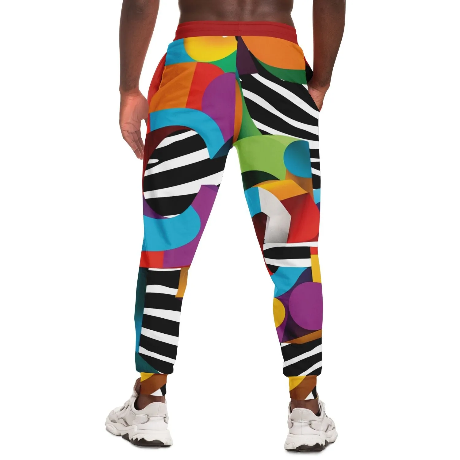 Rainbow 'C' Zebra Eco-Poly Camo Unisex Joggers