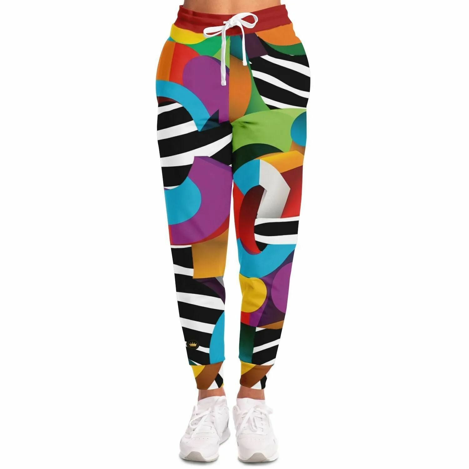 Rainbow 'C' Zebra Eco-Poly Camo Unisex Joggers