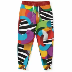 Rainbow 'C' Zebra Eco-Poly Camo Unisex Joggers