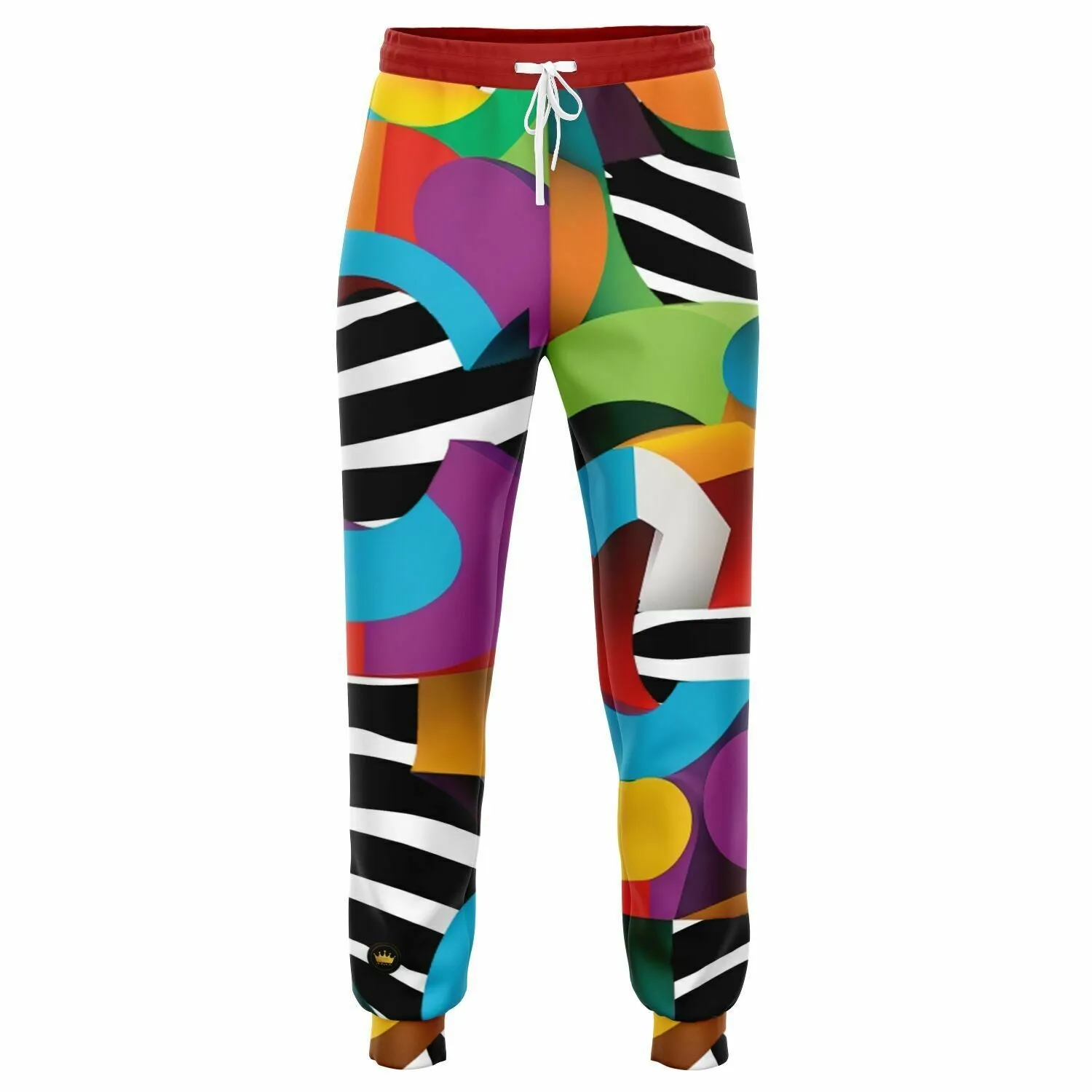 Rainbow 'C' Zebra Eco-Poly Camo Unisex Joggers