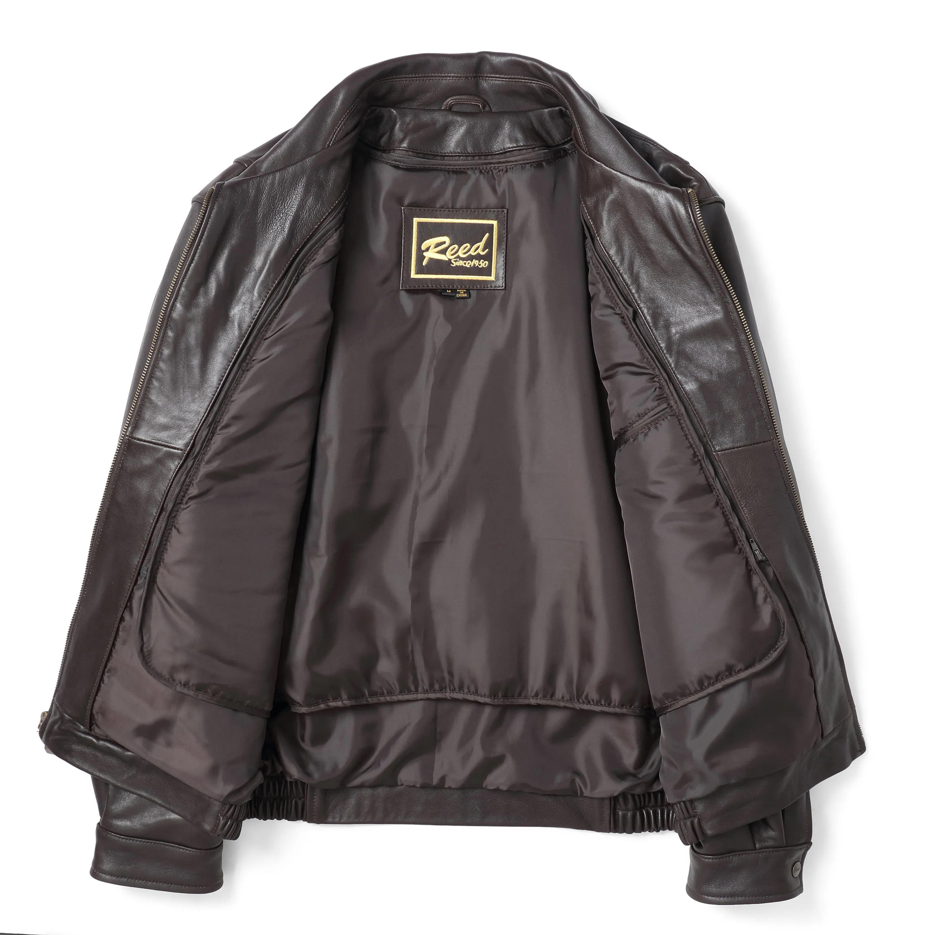 REED Men's New Zealand Lambskin Leather Jacket - Imported