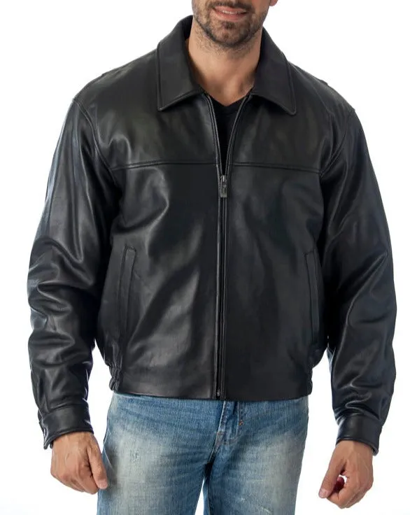 REED Men's New Zealand Lambskin Leather Jacket - Imported