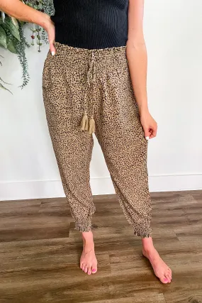 Reese Leopard Paperbag Joggers | FINAL SALE