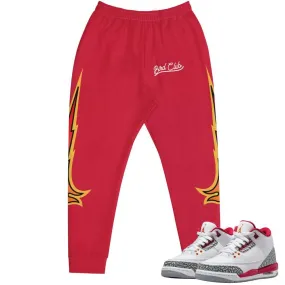 Retro 3 Cardinal Logo Volt Joggers