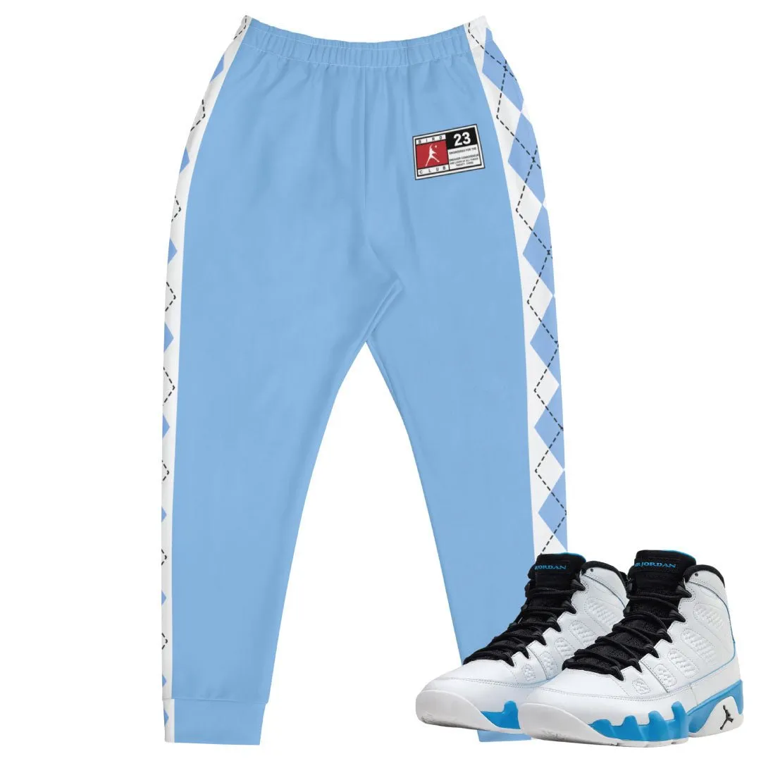 Retro 9 Powder Blue Carolina Joggers