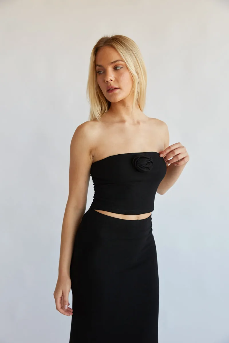 Rosalyn Rosette Tube Top