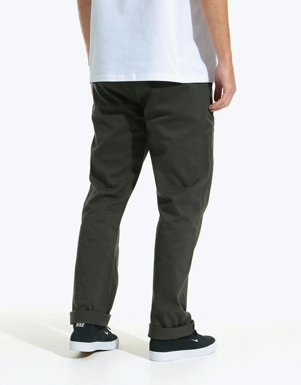 Route One Premium Relaxed Fit Chinos - Army