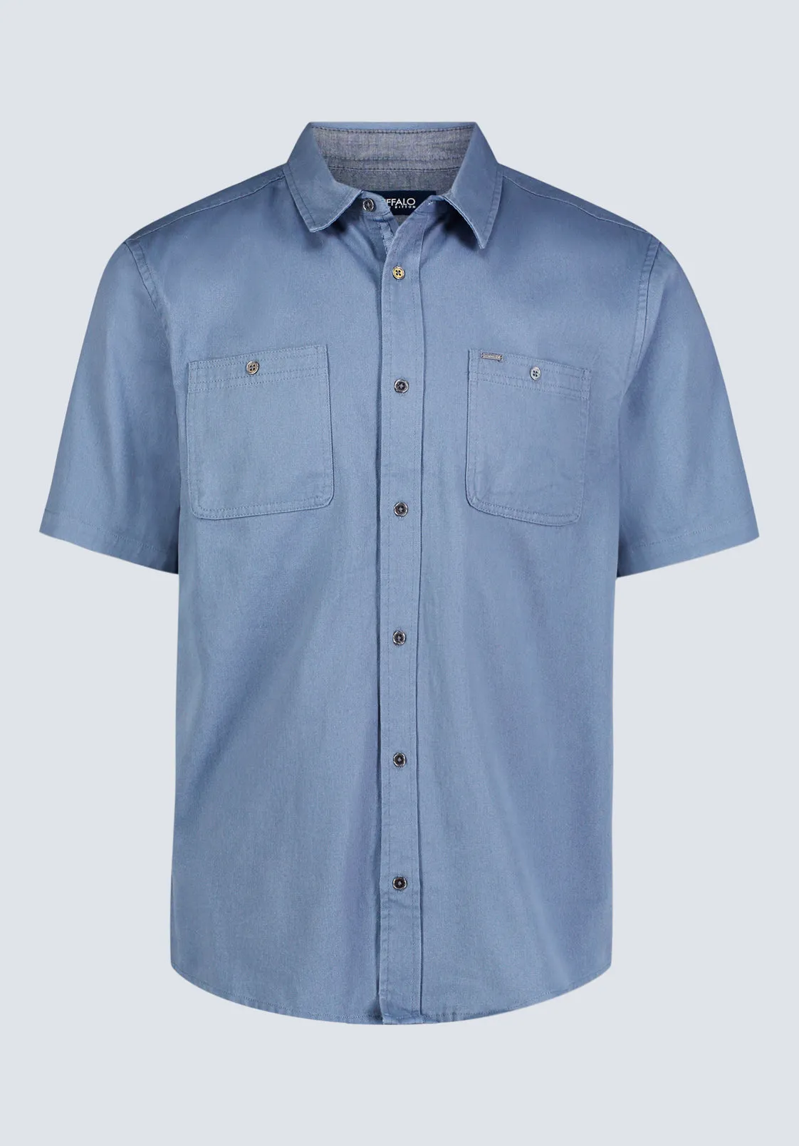 Sagrino Men's Short-Sleeve Utility Shirt, Mirage Blue - BM24501