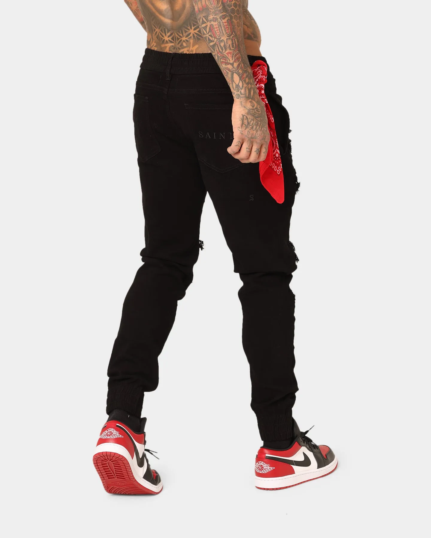 Saint Morta Bandana Summum Joggers Black/Red