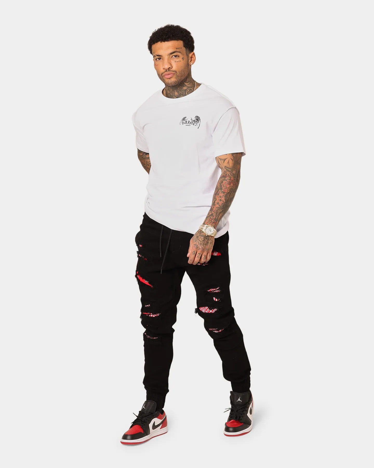 Saint Morta Bandana Summum Joggers Black/Red