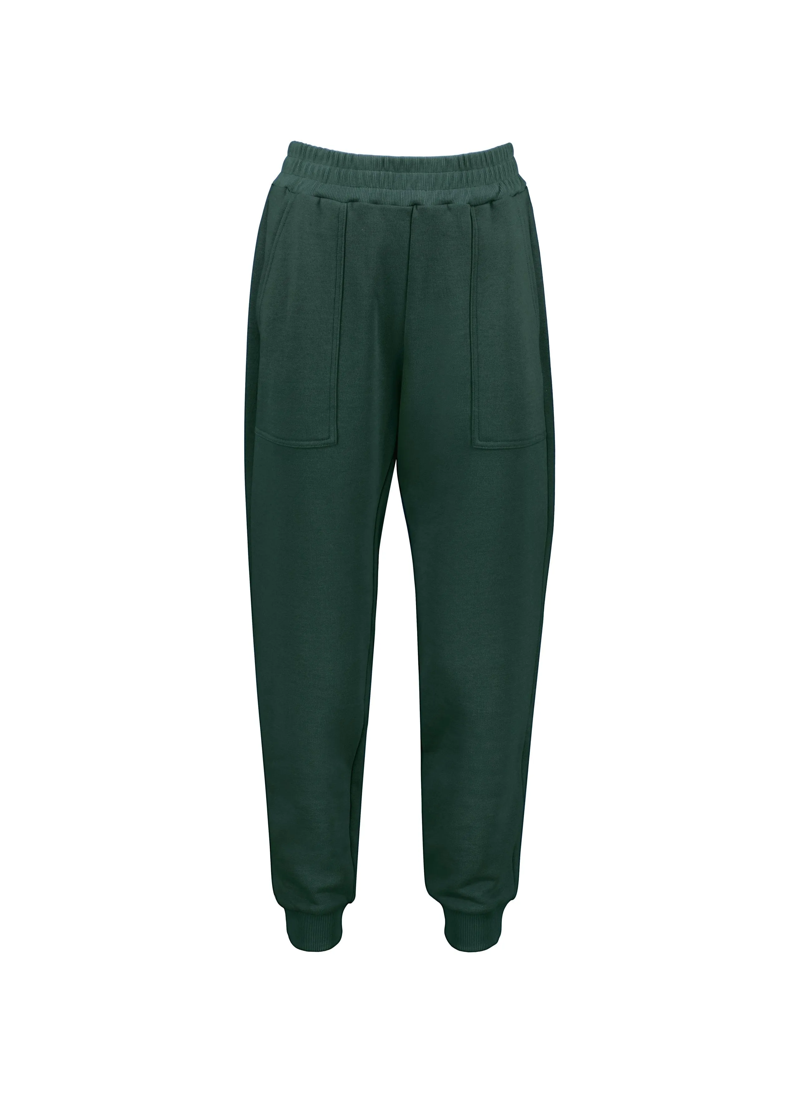 Sandra Organic Cotton & Kapok Blend Joggers | Green