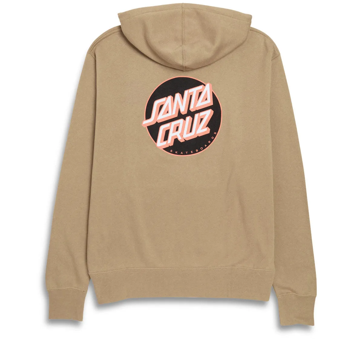 Santa Cruz Womens Other Dot Zip Up Hoodie - Sandstone