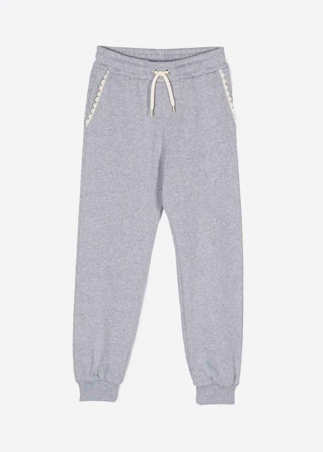 SCALLOP TRIM JOGGERS