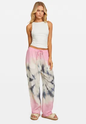 SILK CREPE RELAXED PANTS GLOSS