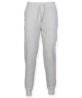 Slim cuffed joggers | Heather Grey