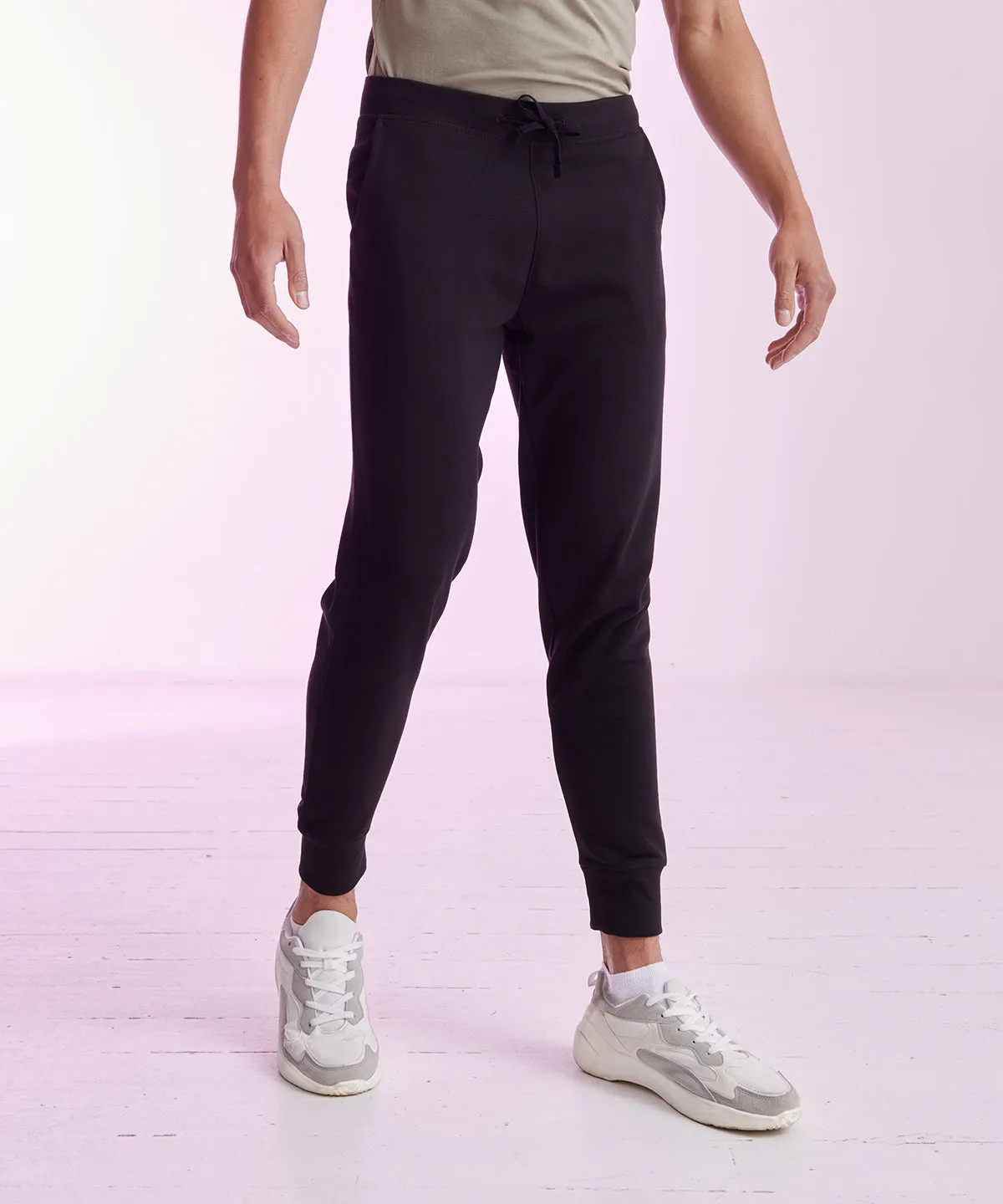 Slim cuffed joggers | Heather Grey